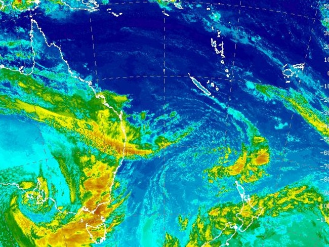 The once in 50-year storm will move east in the next 24 hours. Picture: Bureau of Meteorology