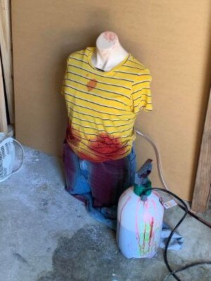 Inside the House of Inequity film: A blood soaked mannequin. Photo: Emily Halloran