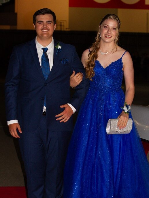 Georgia Herbener and Jack Vuichoud at the 2023 Bundaberg State High School Formal.