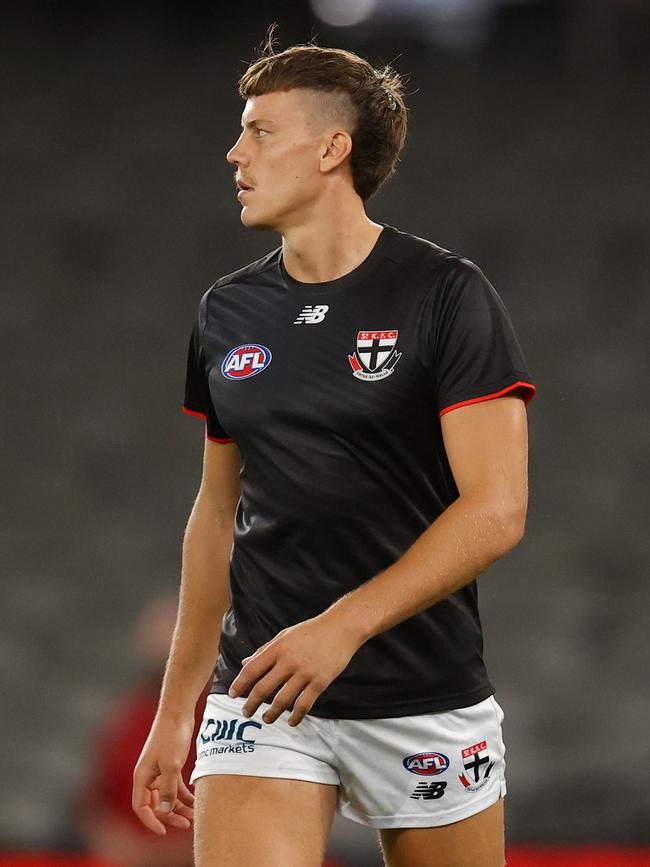 Jack Hayes went bigger for the Saints, tallying 127 points on Friday night. Picture: Michael Willson/AFL Photos