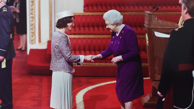 Deborah Glass with Queen Elizabeth.