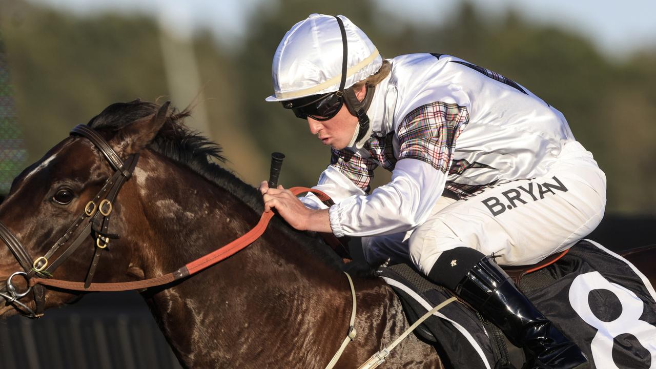 Brock Ryan rides Real Salty at Moruya for Robert and Luke Price. Picture: Getty Images