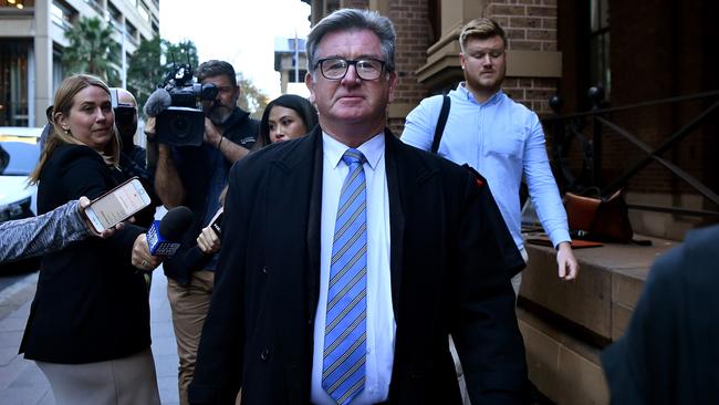 Steve Barrett leaves the Supreme Court in Sydney. Picture: NCA NewsWire/Joel Carrett. Picture: NCA NewsWire/Joel Carrett