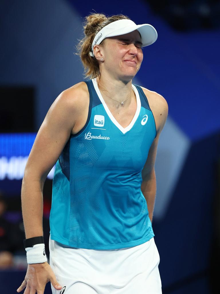 Beatriz Haddad Maia had her team more than a little worried. Photo by Will Russell/Getty Images.