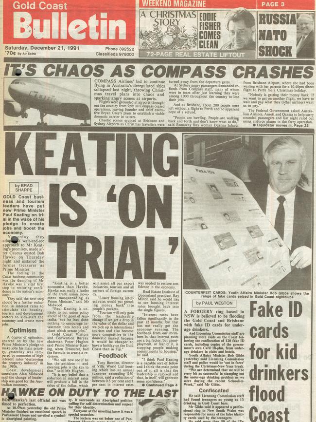 Gold Coasters reacting to Mr Keating becoming PM.