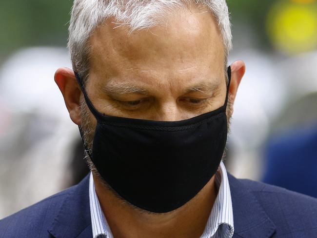 MELBOURNE, AUSTRALIA - NewsWire Photos - NOVEMBER 26, 2021: Victoria's Chief Health Officer Brett Sutton leaves the Coroners Court in Melbourne. Picture: NCA NewsWire / Daniel Pockett
