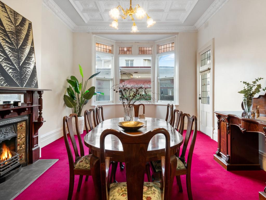 A north facing bay window saturates the formal dining room in natural light. Picture: realestate.com.au.