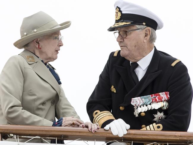 Denmark's Queen Margrethe and her husband Prince Henrik in June this year.  Picture:  AP