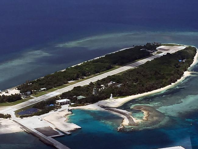 A general view of Taiping island in the South China Sea, one of the many areas in the region which has sparked dispute.