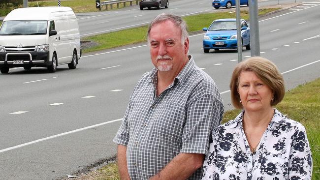 Stan and Suz Corbett of Forestdale never back away from a fight — especially when it comes to the safety of the community. Picture: Peter Cronin