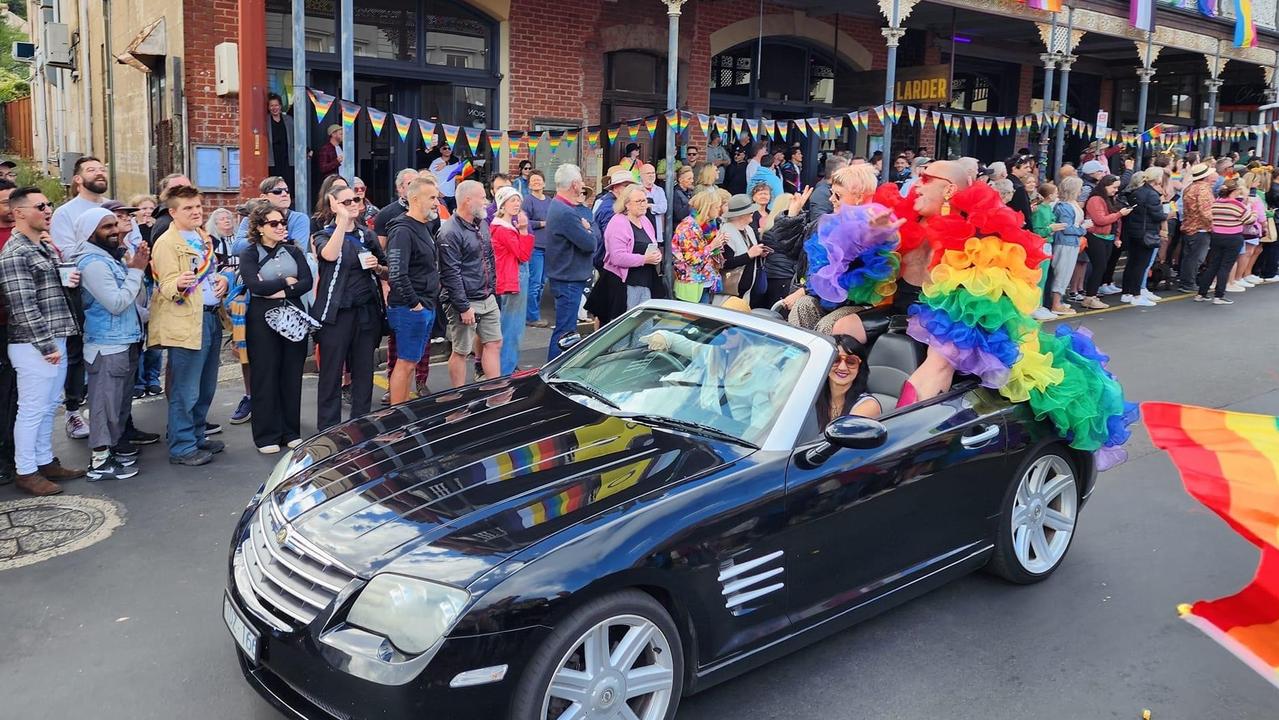 Chill Out Festival Pride Parade in Daylesford, 2023.