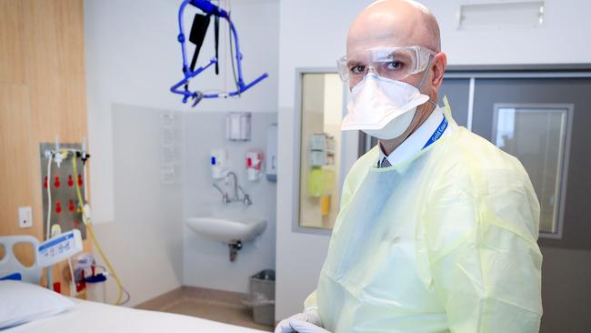 Dr John Gerrard. Director of infectious diseases. Health Health Minister Steven Miles will meet the Gold Coast clinical team treating coronavirus patients at Gold Coast University Hospital and tour the infectious disease unit. Pic Tim Marsden