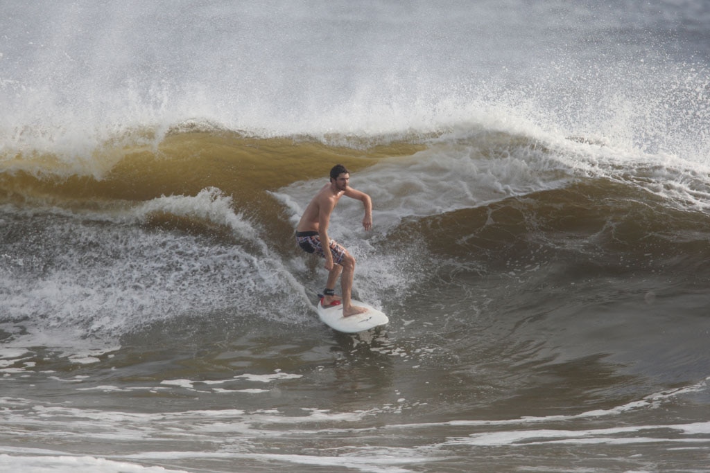 Alexandra Headland gets good lefts and rights for longboarders and shortbaorders alike. Picture: Nicholas Falconer
