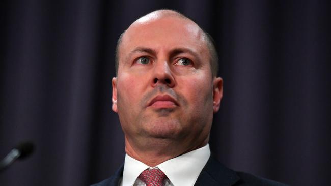 Treasurer Josh Frydenberg at a press conference at Parliament House in Canberra, Monday, January 20, 2020. (AAP Image/Mick Tsikas) NO ARCHIVING