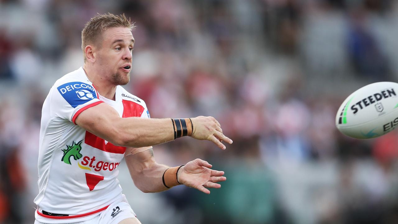 Matt Dufty found it hard to curtail his instinctive game at the Dragons. Picture: Matt King/Getty Images