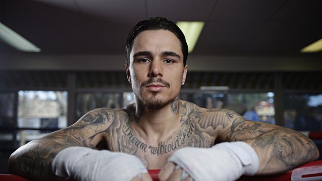 George Kambosos Jnr at The Gairy St Clair Boxing Fitness Gym on the 4th June 2020. Photographer: Adam Yip