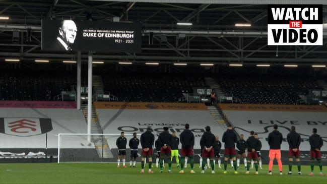 Football teams hold two minutes of silence for Prince Philip before match