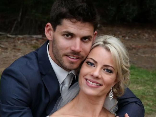 Tasmanian Jesse Youd is being mourned after he drowned in a  bucks party tragedy in Mildura. Pictured with wife Sarah-Jayne Youd. Picture: Facebook.