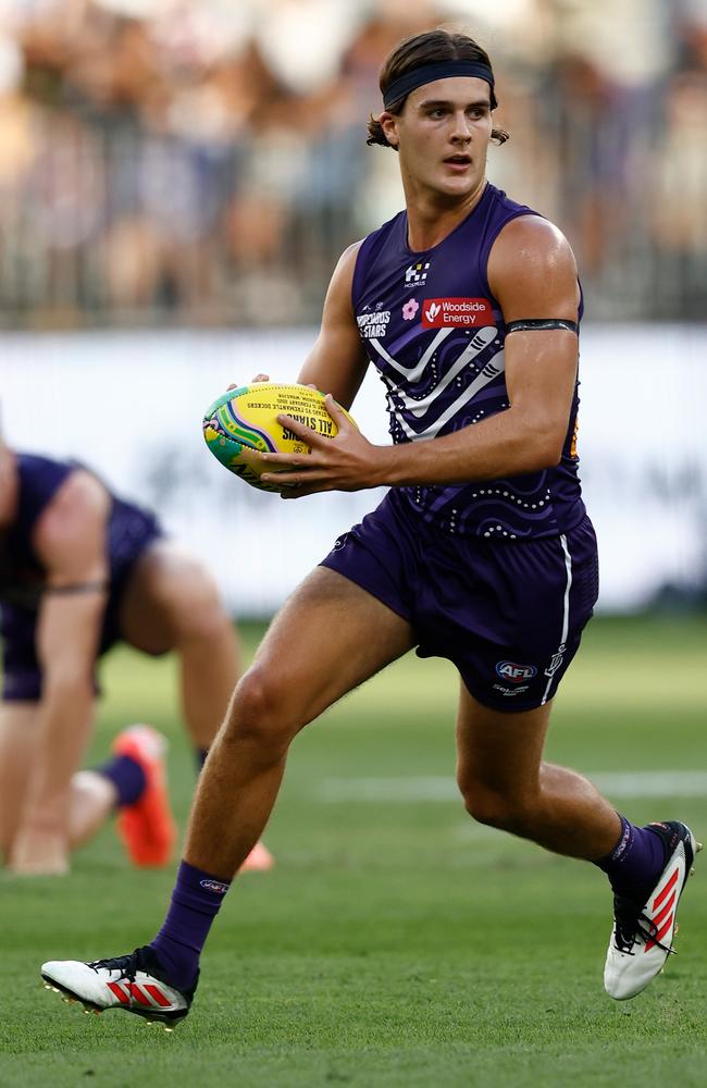 Murphy Reid has made a big impression in a short time at Fremantle. Picture: Michael Willson/AFL Photos