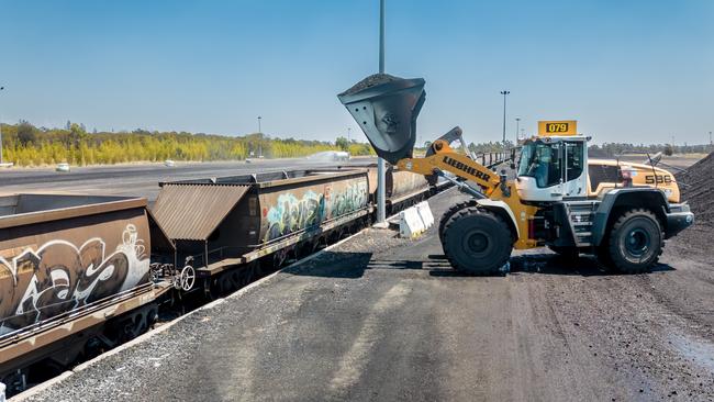 The first train load of coal, from New Acland Coal stage three.