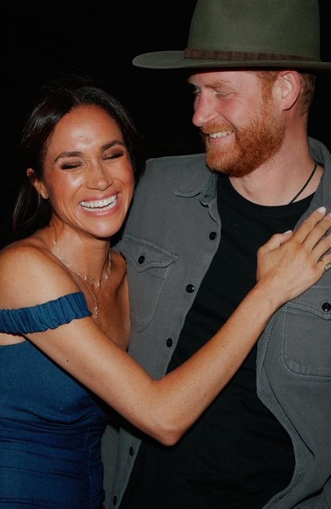 Prince Harry and Meghan Markle pictured at Beyoncé’s LA concert. Picture: Instagram