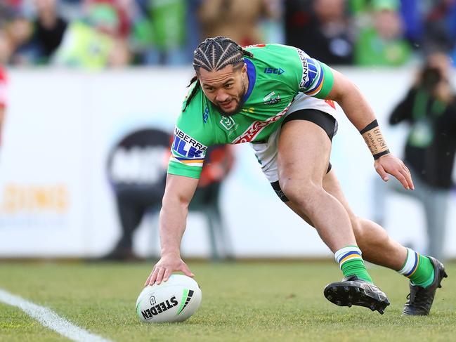 Corey Harawira-Naera of the Raiders. Picture: Getty Images