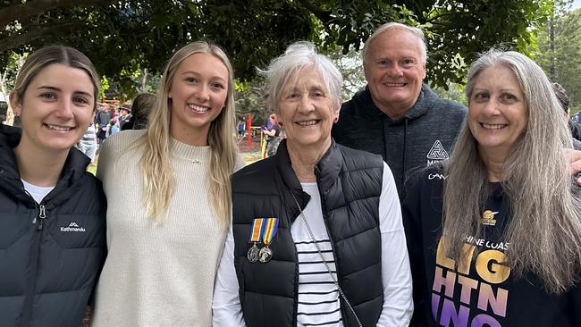 Ella Price, Annie Brien, Meg McCauley, Terry Flint and Alison Flint.