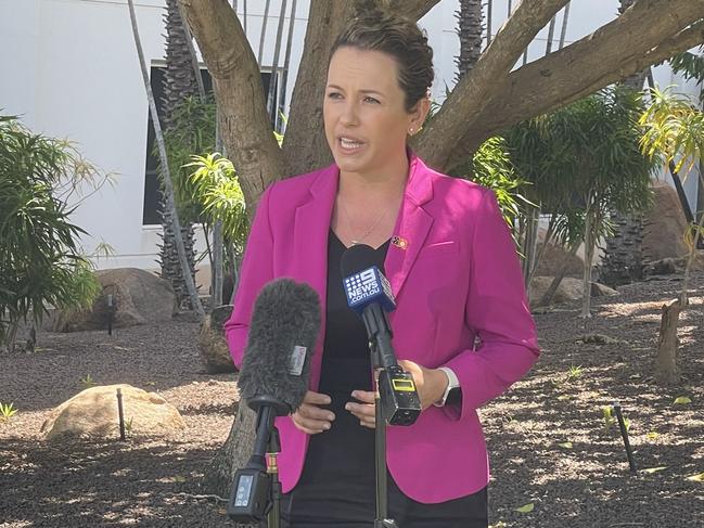 Lia Finocchiaro outside of parliament. Picture: Nathaniel Chambers