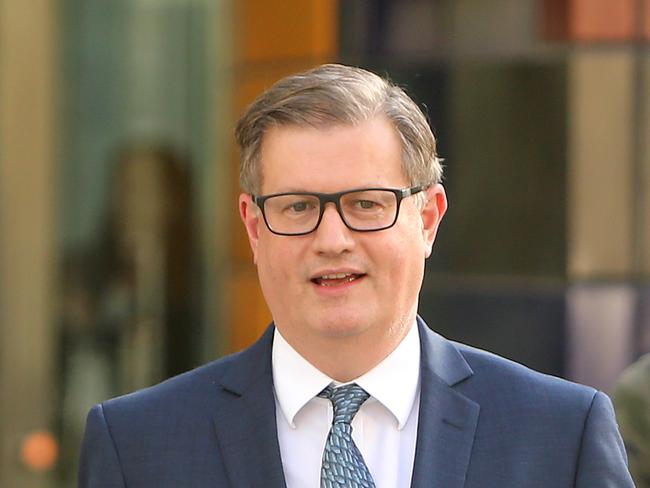 23/04/2018: Andrew Hagger, NAB "chief customer officer", consumer and wealth, appears before the Banking Royal Commission in Melbourne. Stuart McEvoy for The Australian.