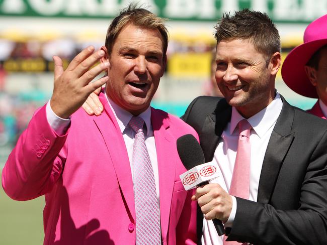 Shane Warne and Michael Clarke are firm friends.