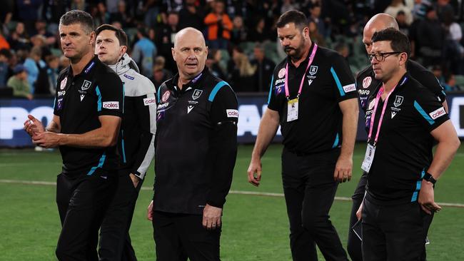 Ken Hinkley signed a new contract last season. Picture: Getty Images