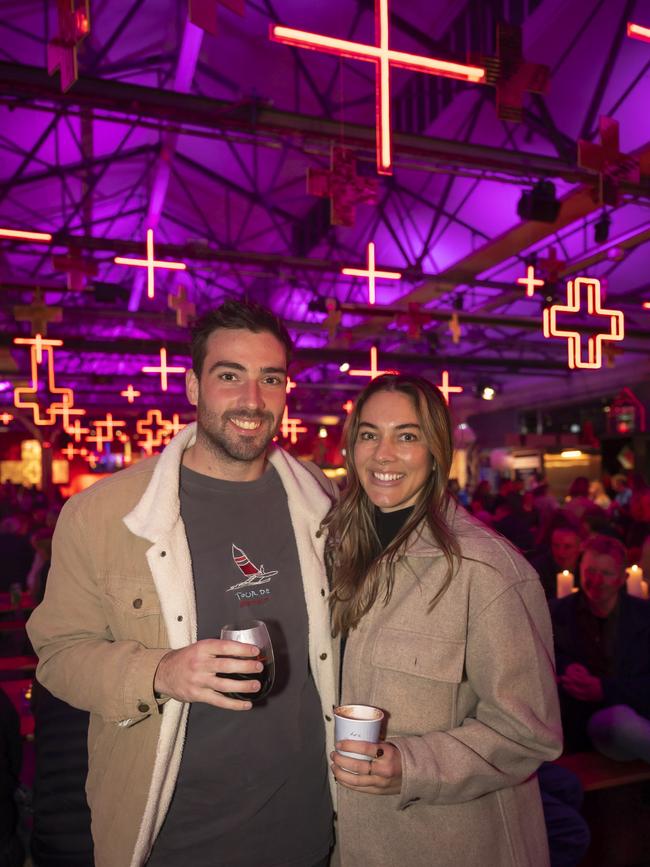 Dark Mofo 2023. Winter Feast. Ben Calvert and Jimi Slotemaker. Picture: Caroline Tan