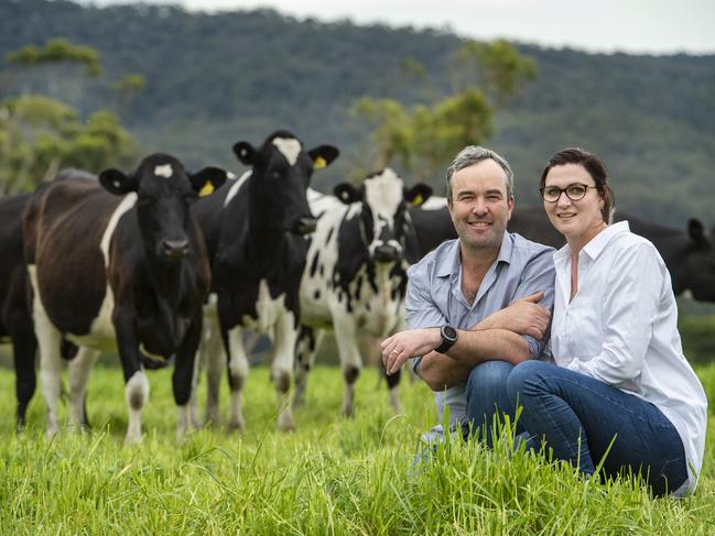 FOCUS DAIRY Matt and Alli ReidMatt and Alli Reid on their farm at Carlisle RiverPictured: Matt and Alli ReidPICTURE: ZOE PHILLIPS