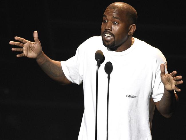 FILE - In this Aug. 28, 2016, file photo. Kanye West appears at the MTV Video Music Awards at Madison Square Garden in New York. At a Sacramento concert Saturday, Nov. 19, West told the audience he heard BeyoncÃ© refused to perform at the MTV Video Music Awards unless she won Video of the Year over him, and also urged Jay Z to call him and not to send killers. (Photo by Chris Pizzello/Invision/AP, File)