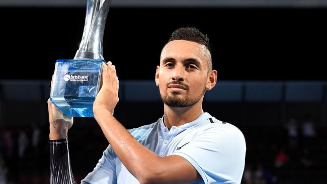 Nick Kyrgios is one of the favourites to win the Australian Open men’s title. Picture: Getty