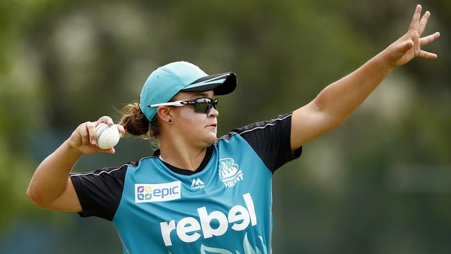 Barty in action for Brisbane during her cricket sojourn. Picture: Colleen Petch.