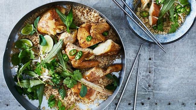Chicken and rice has never tasted or smelt so good. Credit: delicious.com.au
