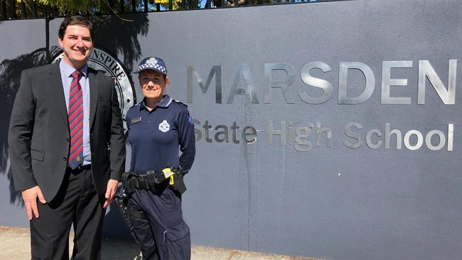 Logan Child Protection and Investigation Unit’s detective senior sergeant Grant Ralston and acting senior constable Deb McLachlan.