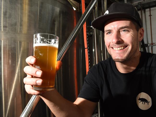 Wolf of the Willows is a Cheltenham micro brewery by joint owners Scott and Renae McKinnon. Picture: Chris Eastman