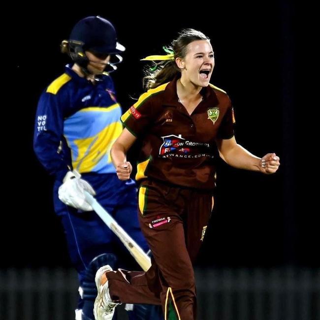 Trinity Doyle in action for Ipswich last season. She is playing with Wests this summer.