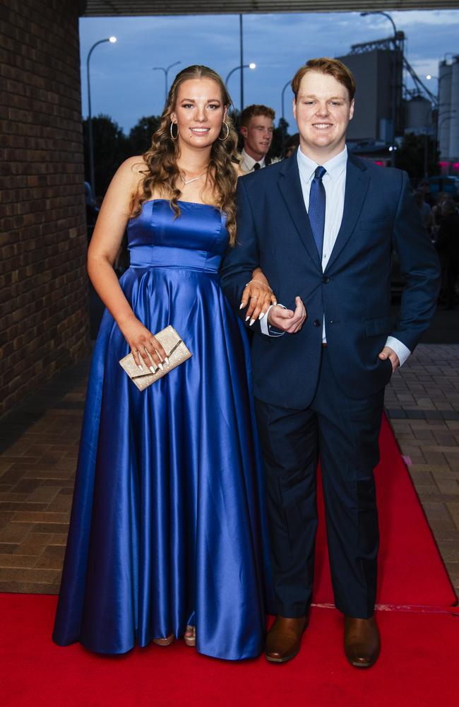 Emily Forster and Steven Osborne at Toowoomba Grammar School formal at Rumours International, Wednesday, November 15, 2023. Picture: Kevin Farmer