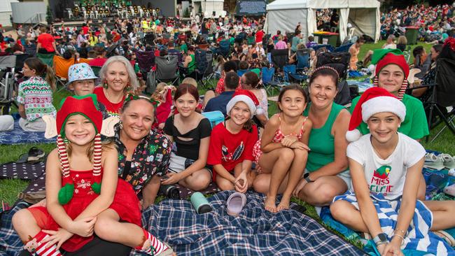 The Waite Crew got into the Christmas spirit during last years Carols by Candlelight at the Botanical Gardens. Picture: Pema Tamang Pakhrin.