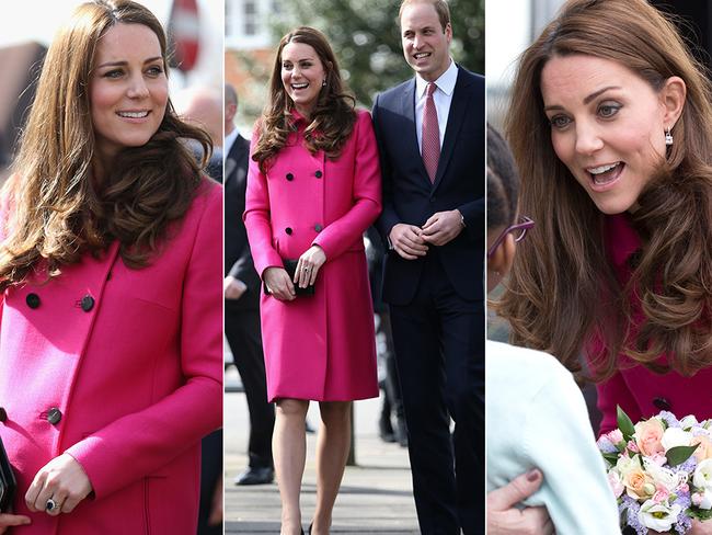 Catherine, Duchess of Cambridge arrives at the XLP Mobile recording Studio on March 27, 2015 in London, England. Picture: Getty