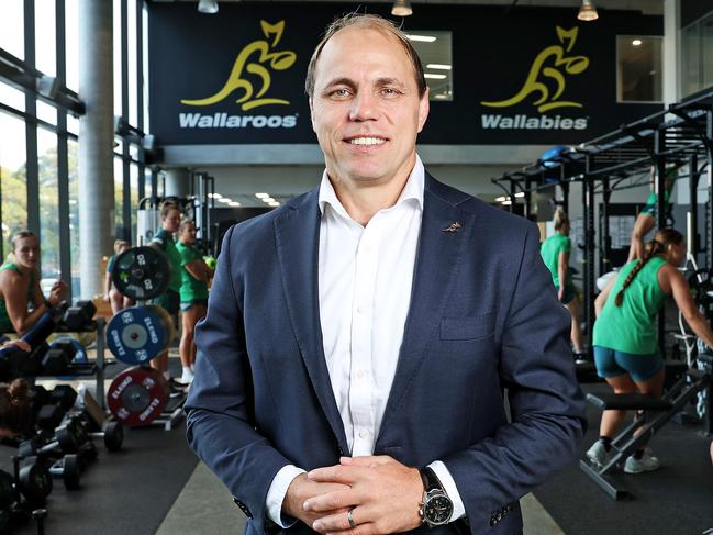 WEEKEND TELEGRAPHS SPECIAL. APRIL 18, 2024. PLEASE CONTACT WEEKEND PIC EDITOR JEFF DARMANIN BEFORE PUBLISHING.Pictured is Rugby Australia CEO Phil Waugh at Rugby HQ in Moore Park today. Picture: Tim Hunter.