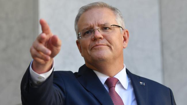 Prime Minister Scott Morrison has announced a stimulus package of $189 billion to cushion the economic blow of the coronavirus. Picture: Lukas Coch/AAP