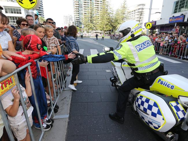 Pictured during the Superhero parade at Broadbeach as part of Supanova . Pic Mike Batterham