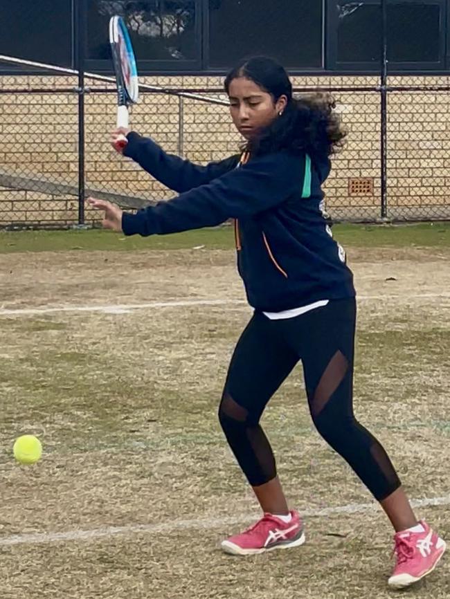 Giselle Guillen, Castle Hill local selected to represent Australia in Wimbledon under 14 competition.