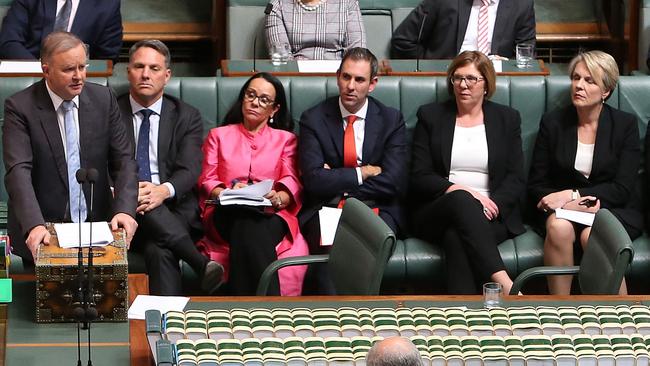 Opposition Leader Anthony Albanese  during Question Time in the House of Representatives Chamber, at Parliament House in Canberra. Picture Kym Smith