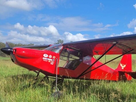 The bush aircraft SuperStol in a paddock. Photo: Phill Hargreaves