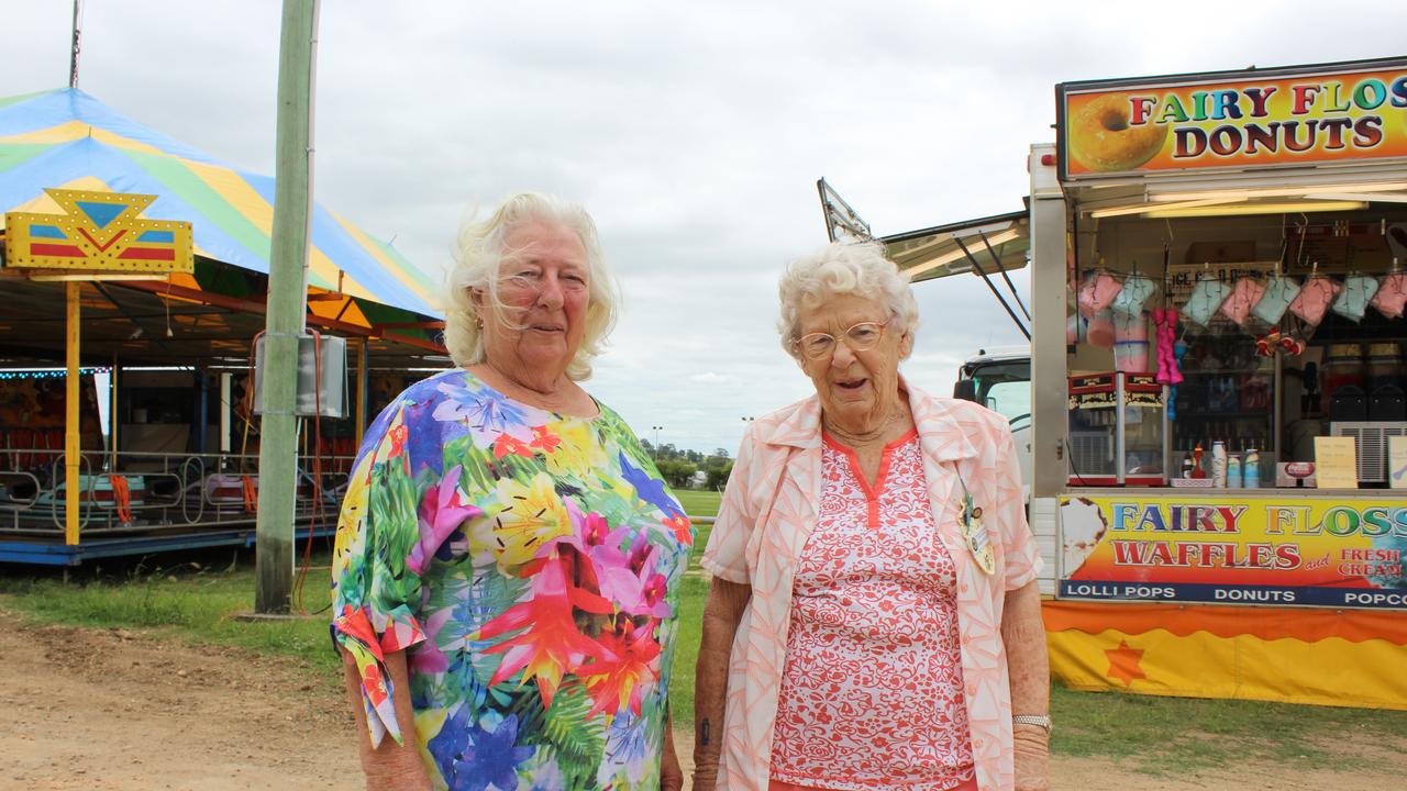 Sandy Taylor and Wanda Rideout from the Murgon RSL Sub Branch at the Murgon Show. Photo: Laura Blackmore